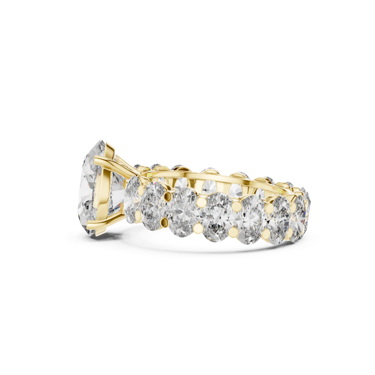 Radiant Oval Diamond Engagement & Eternity Ring