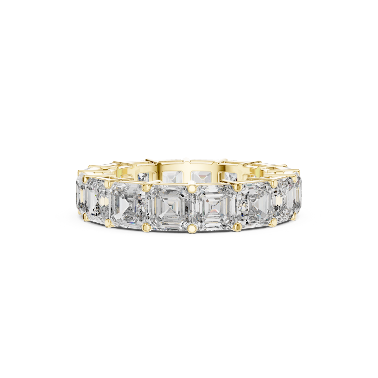 Royal Asscher-Cut Diamond Eternity Band