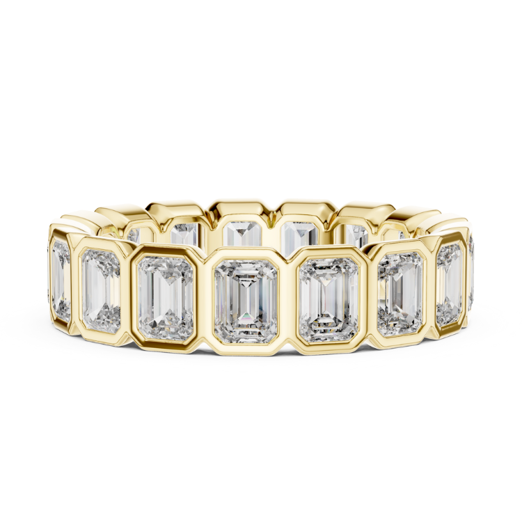 Regal Emerald-Cut Diamond Eternity Band