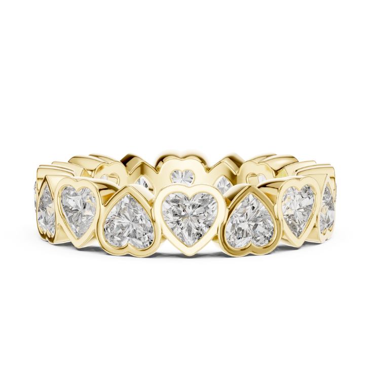 Heart-Cut Diamond Eternity Band