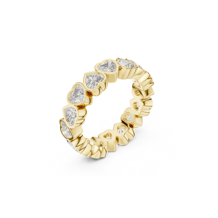 Heart-Cut Diamond Eternity Band