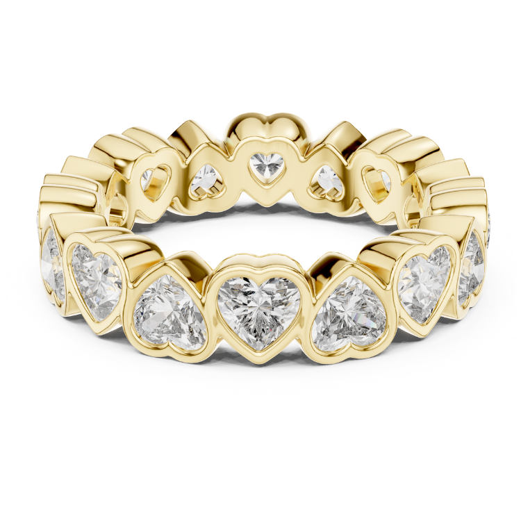 Heart-Cut Diamond Eternity Band