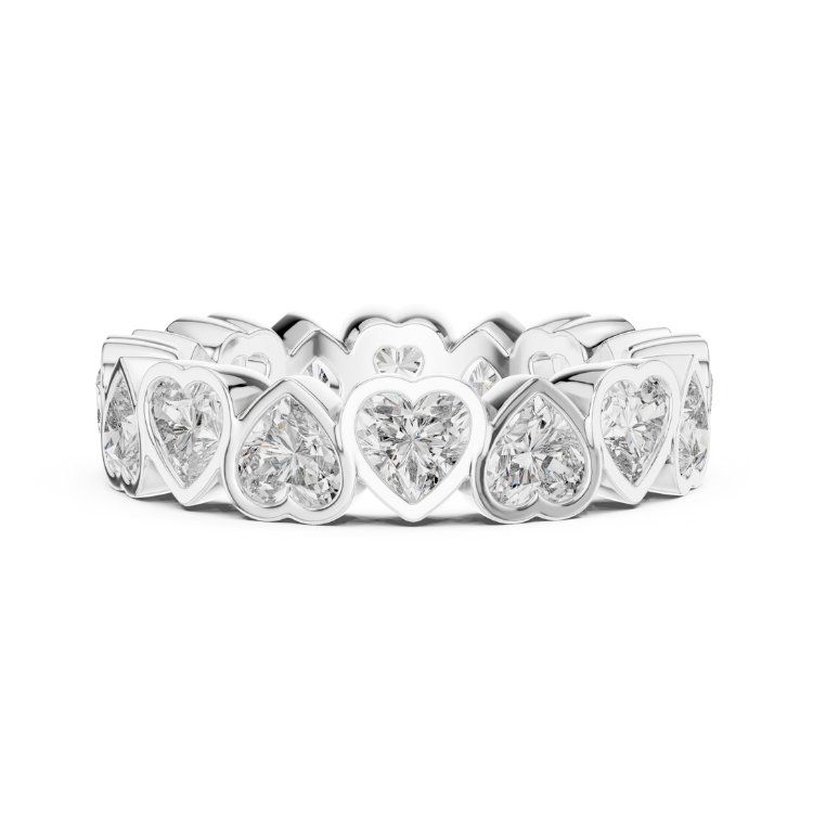 Heart-Cut Diamond Eternity Band