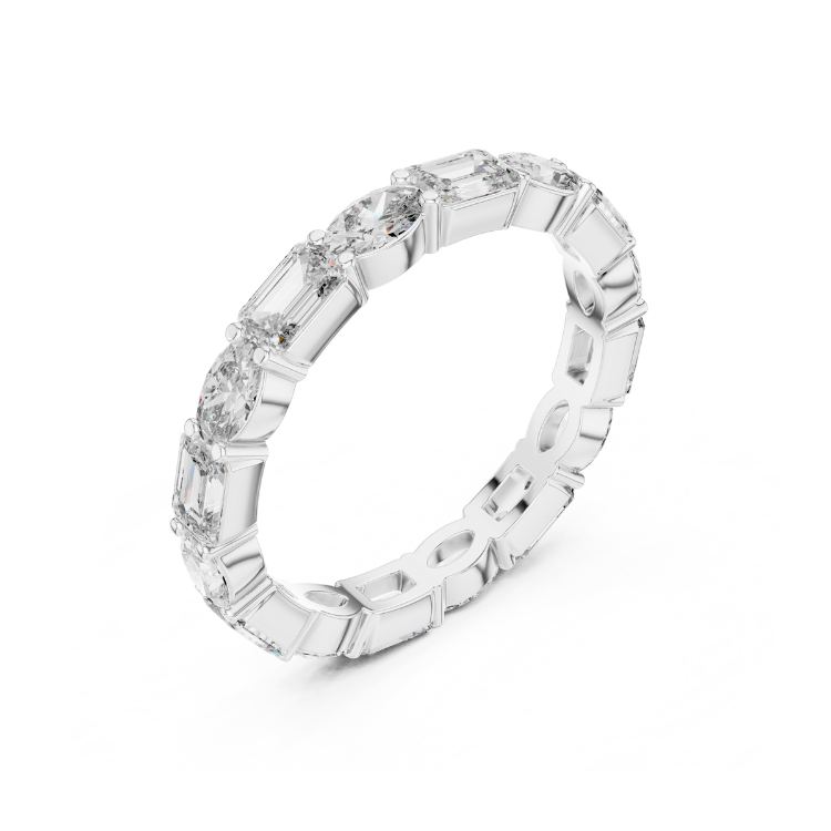 Mixed Shape Diamond Eternity Band