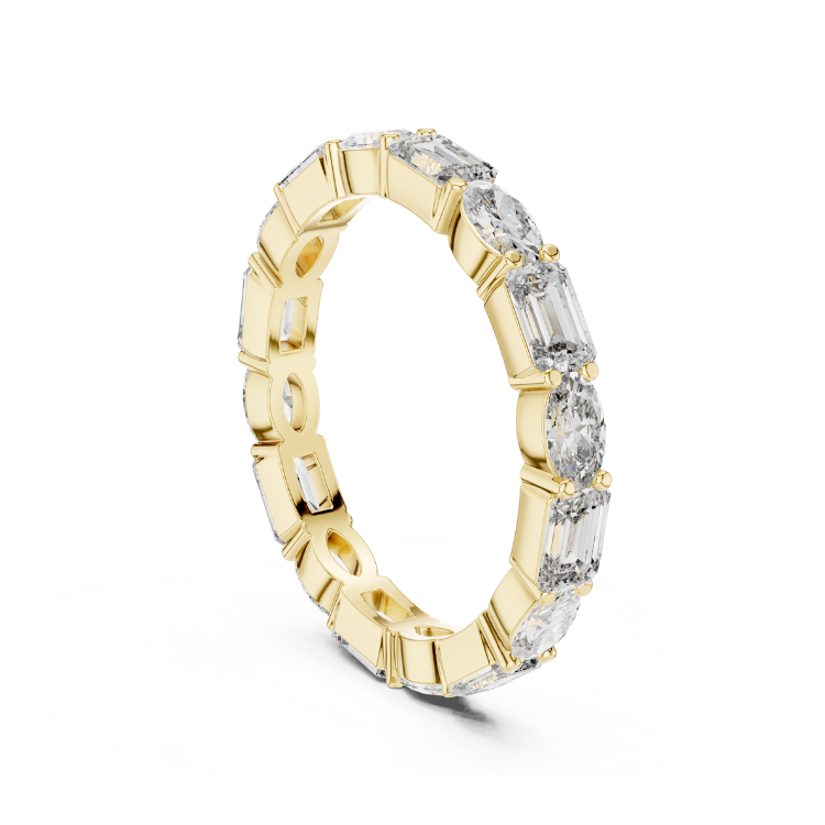 Mixed Shape Diamond Eternity Band
