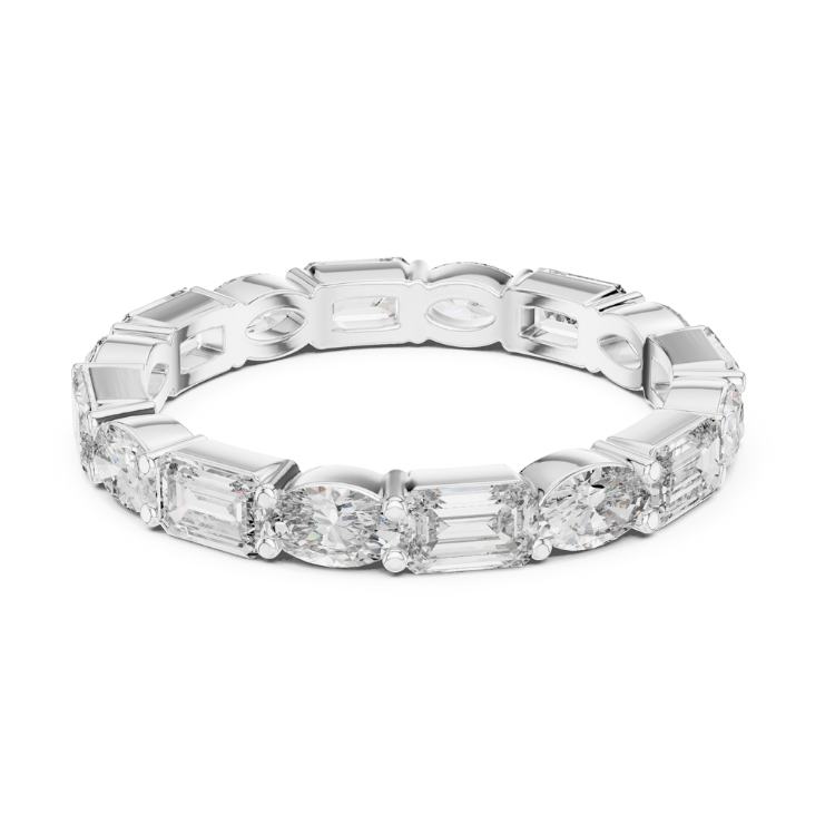 Mixed Shape Diamond Eternity Band