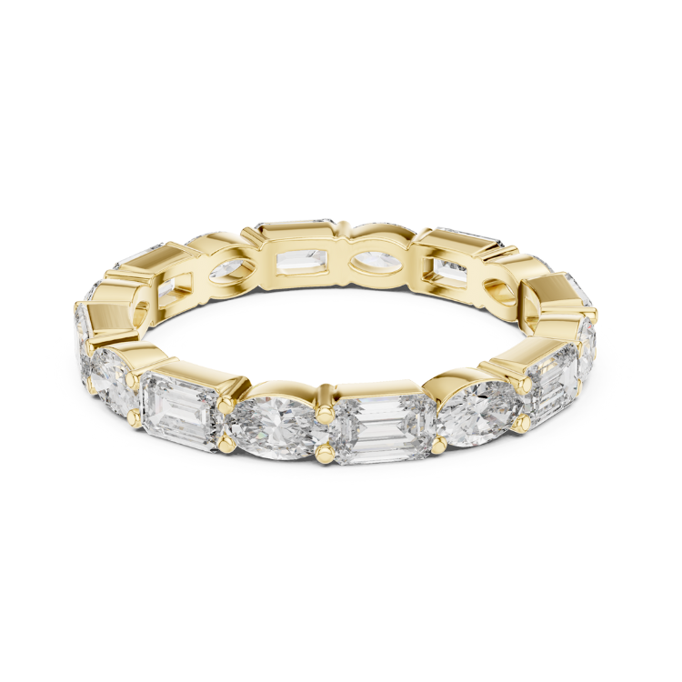 Mixed Shape Diamond Eternity Band
