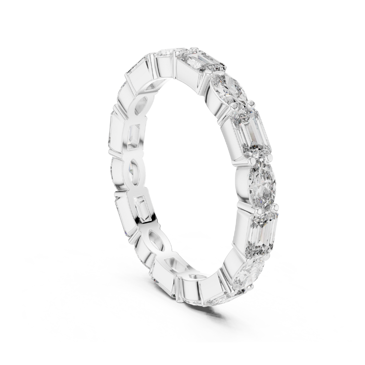 Mixed Shape Diamond Eternity Band