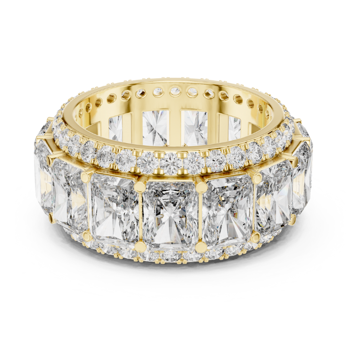 Radiant Royale Three-Row Diamond Eternity Band