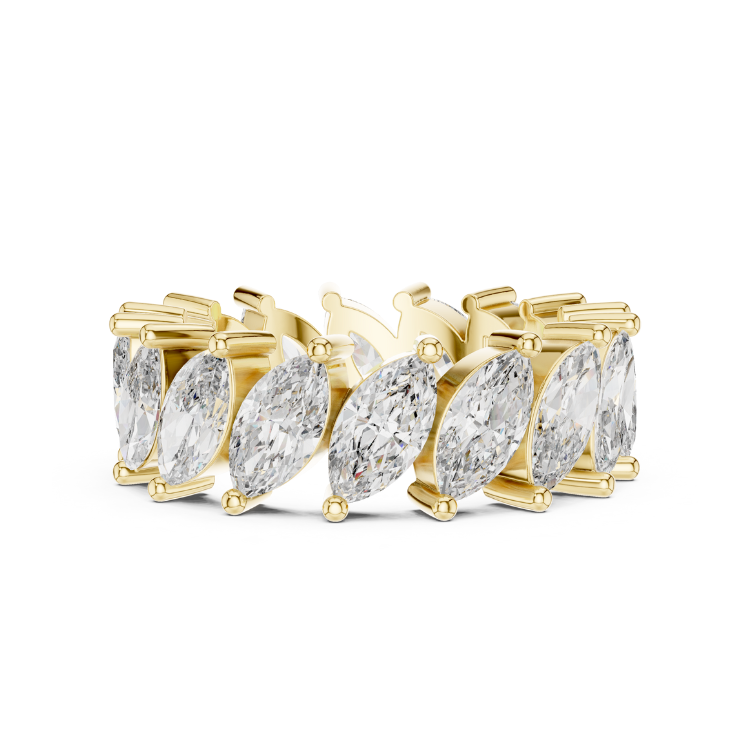 Marquise-Cut Diamond Eternity Band