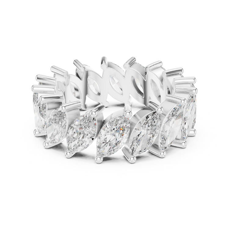 Marquise-Cut Diamond Eternity Band