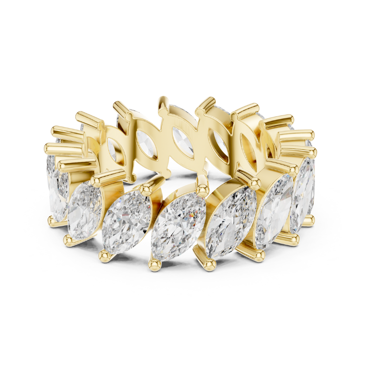 Marquise-Cut Diamond Eternity Band