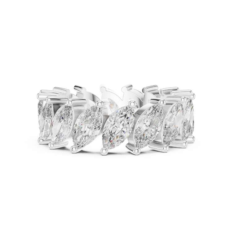 Marquise-Cut Diamond Eternity Band