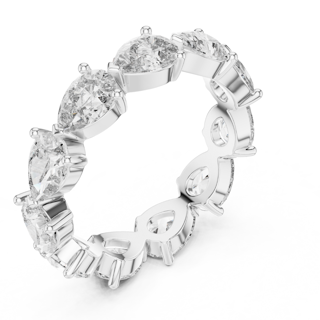 Eternal Pear-Shaped Diamond Eternity Band