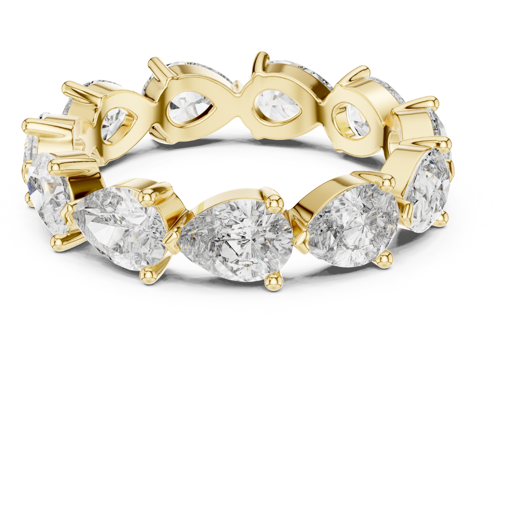 Eternal Pear-Shaped Diamond Eternity Band