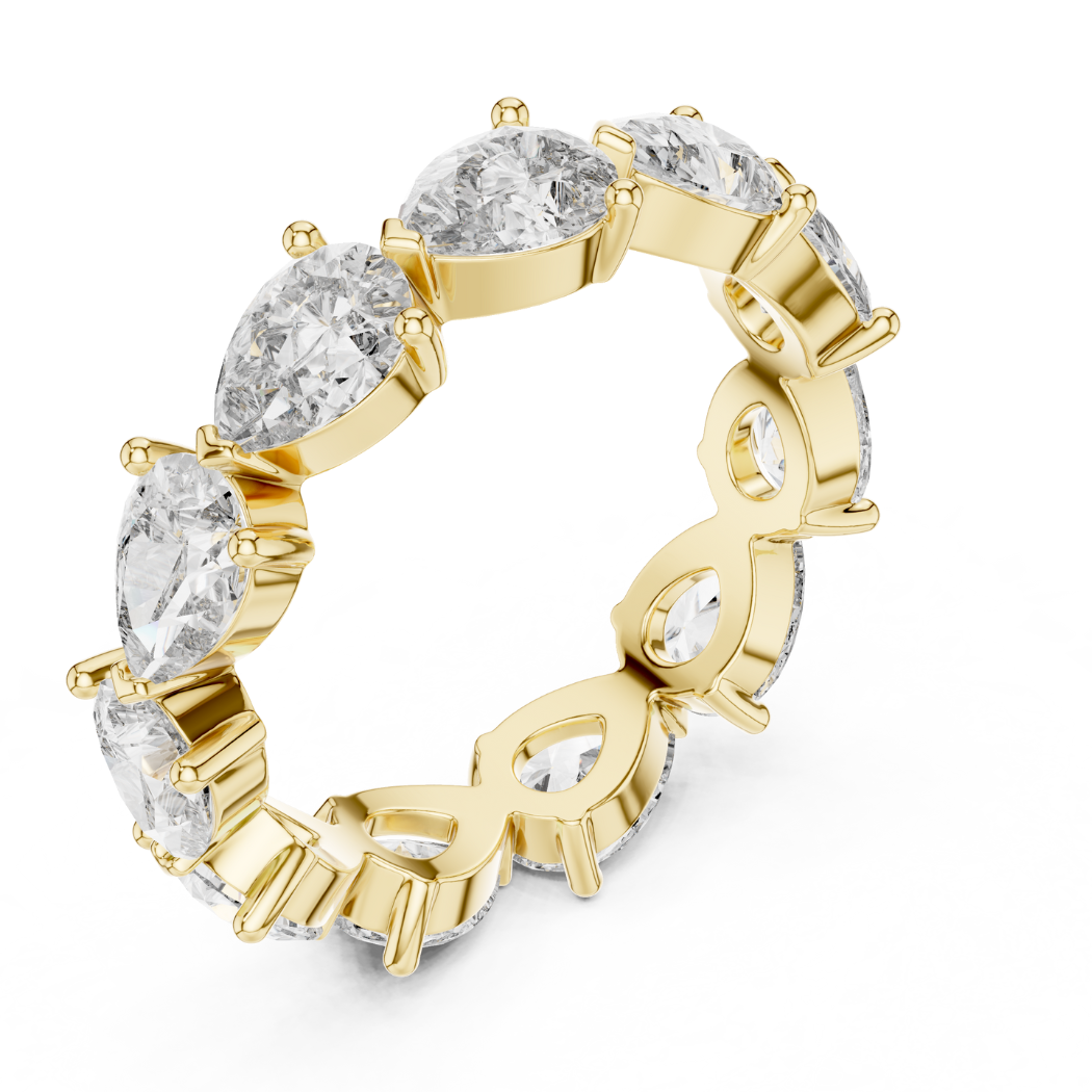 Eternal Pear-Shaped Diamond Eternity Band
