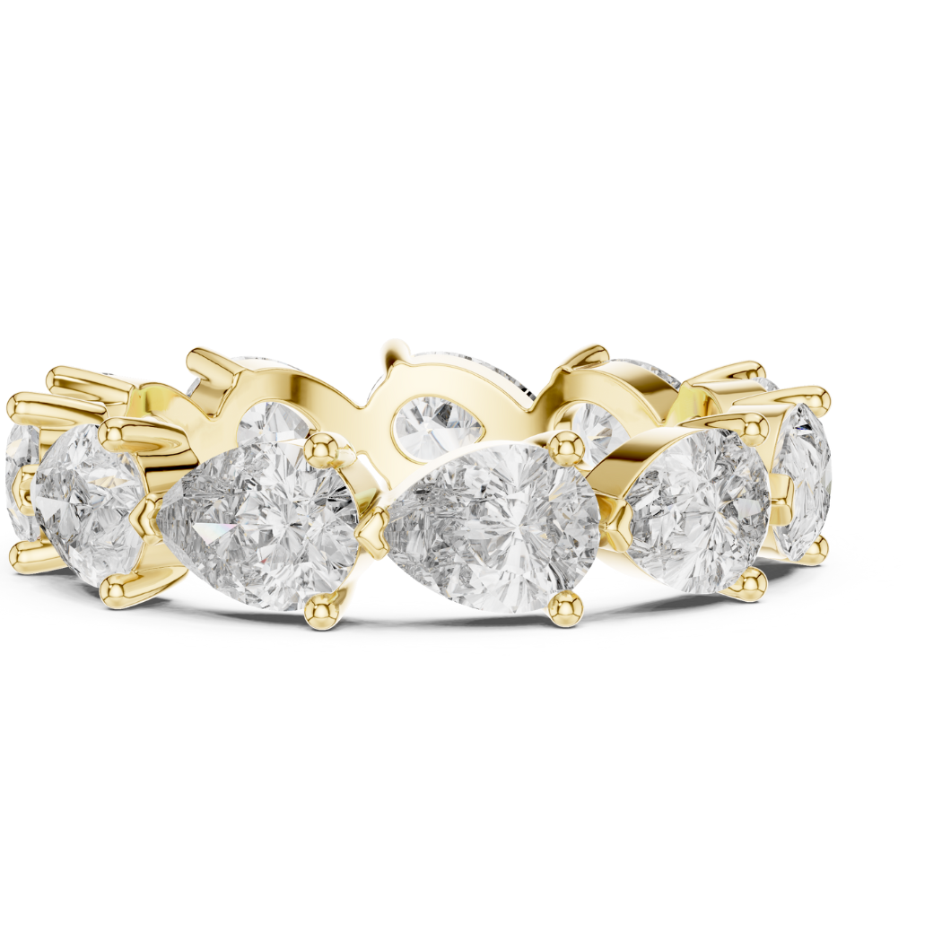 Eternal Pear-Shaped Diamond Eternity Band