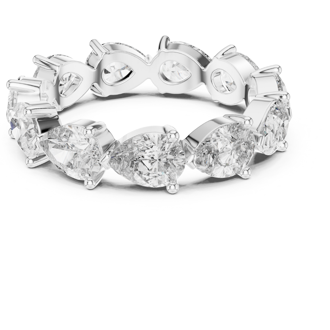 Eternal Pear-Shaped Diamond Eternity Band