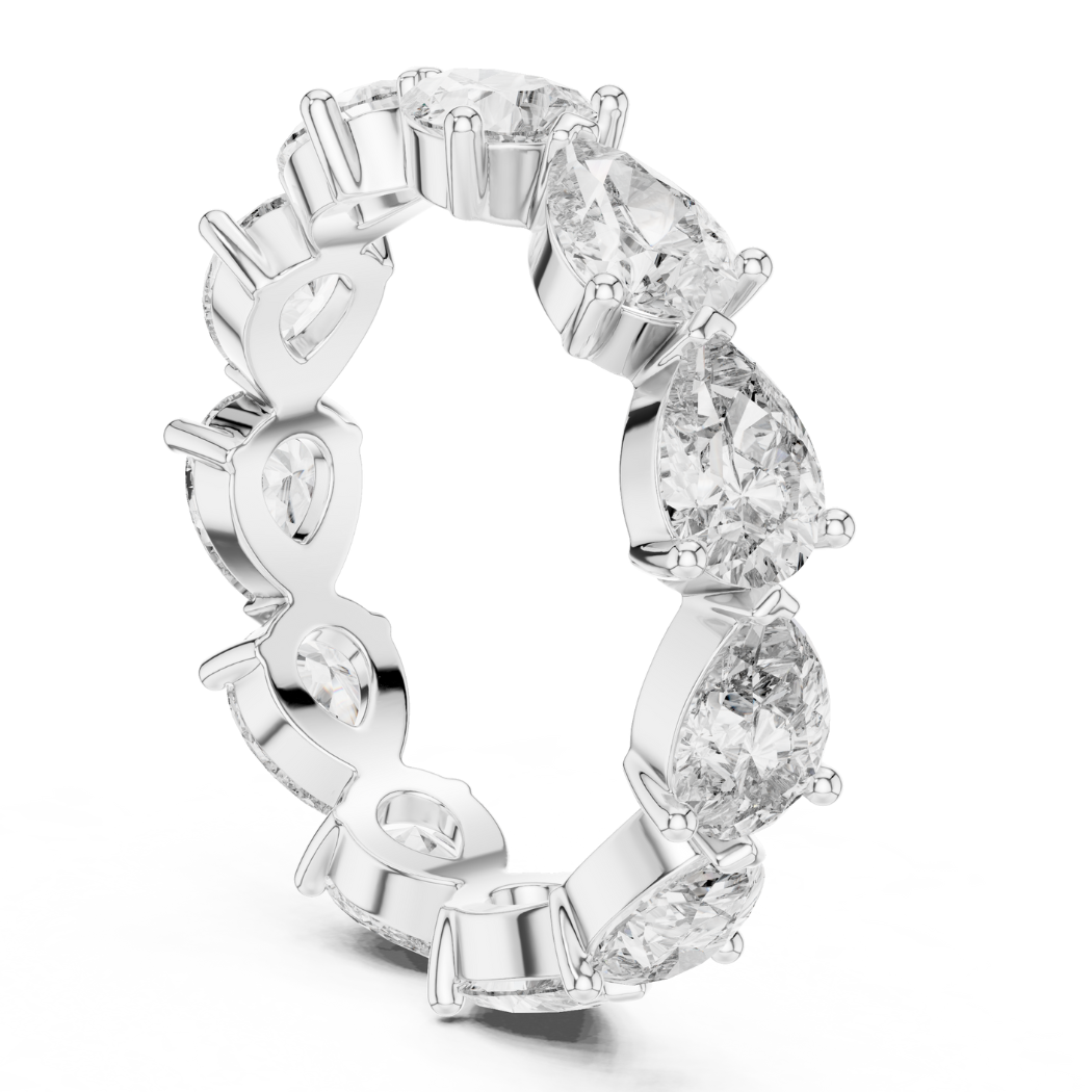 Eternal Pear-Shaped Diamond Eternity Band