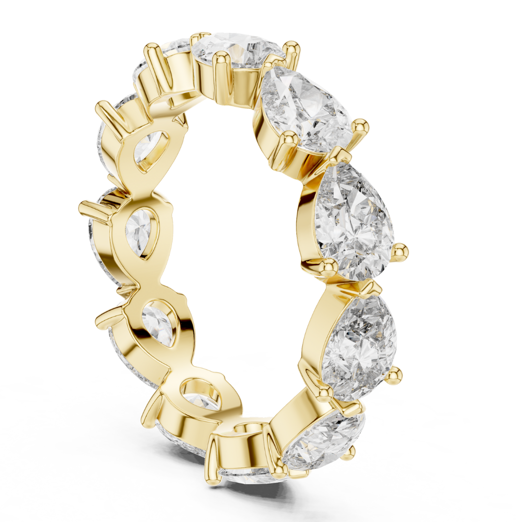 Eternal Pear-Shaped Diamond Eternity Band