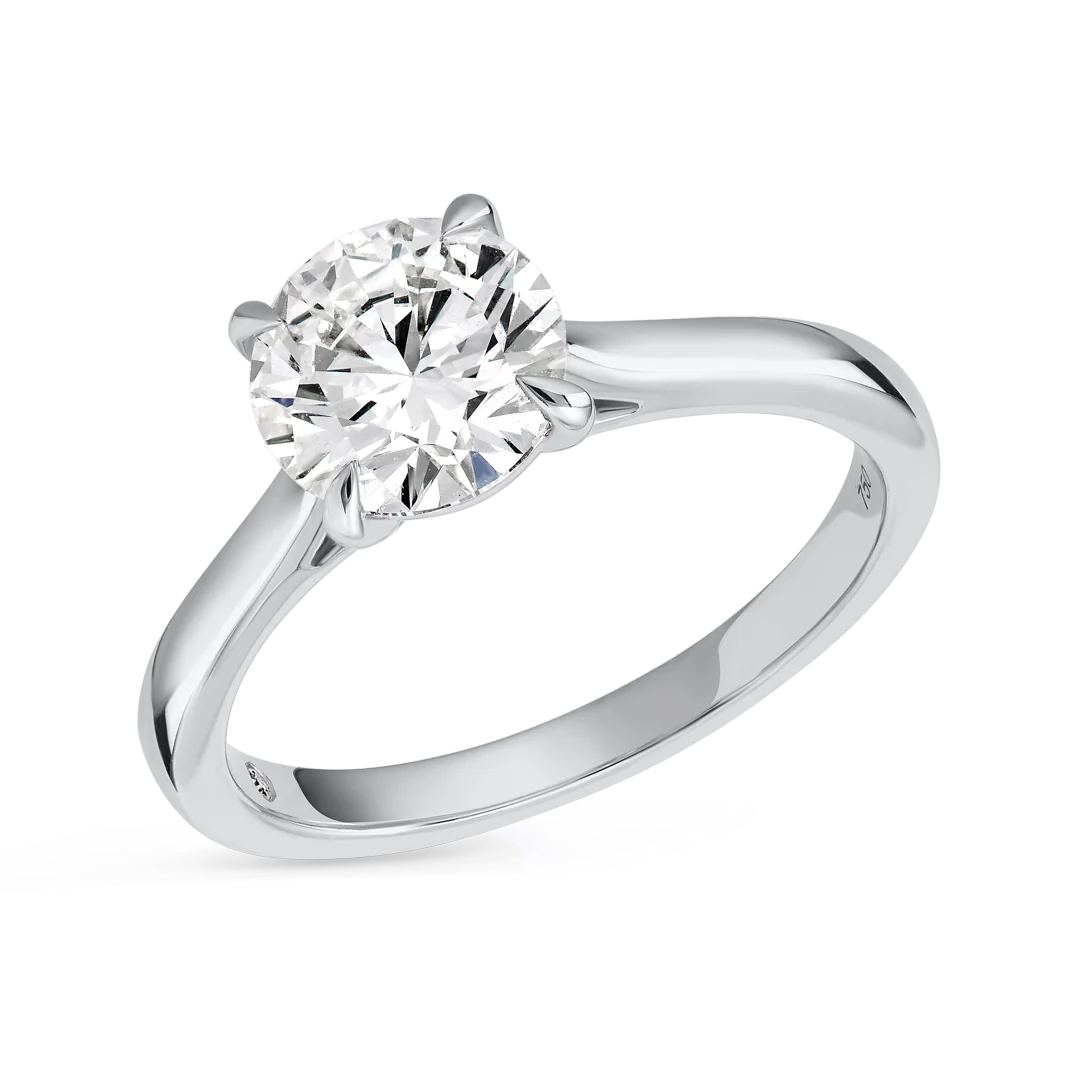 1.5 Carat Lab-grown Solitaire Engagement Ring - Round Diamond
