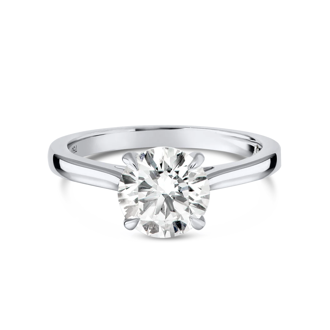 1.5 Carat Lab-grown Solitaire Engagement Ring - Round Diamond