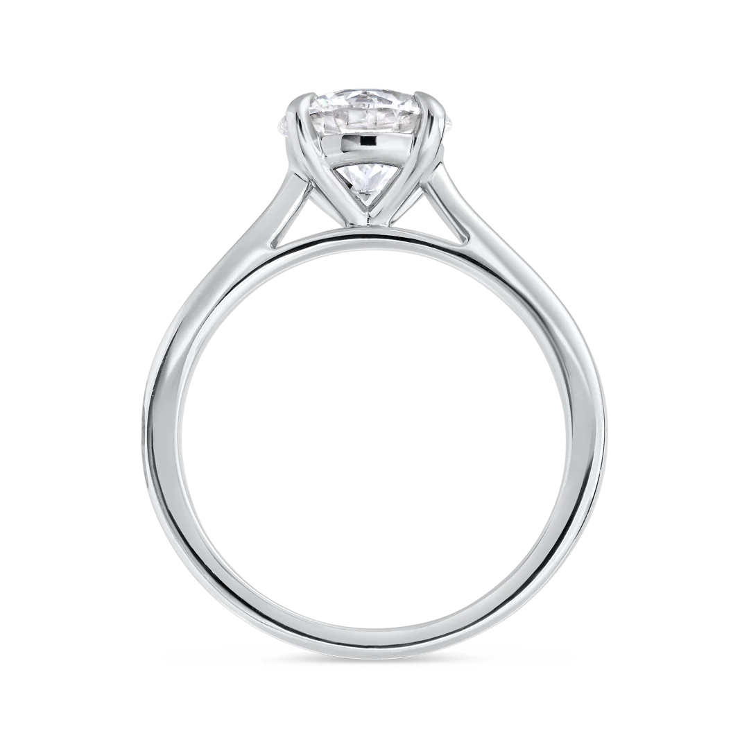1.5 Carat Lab-grown Solitaire Engagement Ring - Round Diamond