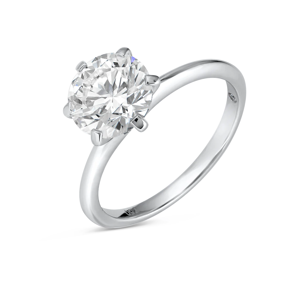 2 Carat Solitaire Engagement Ring - Round Diamond