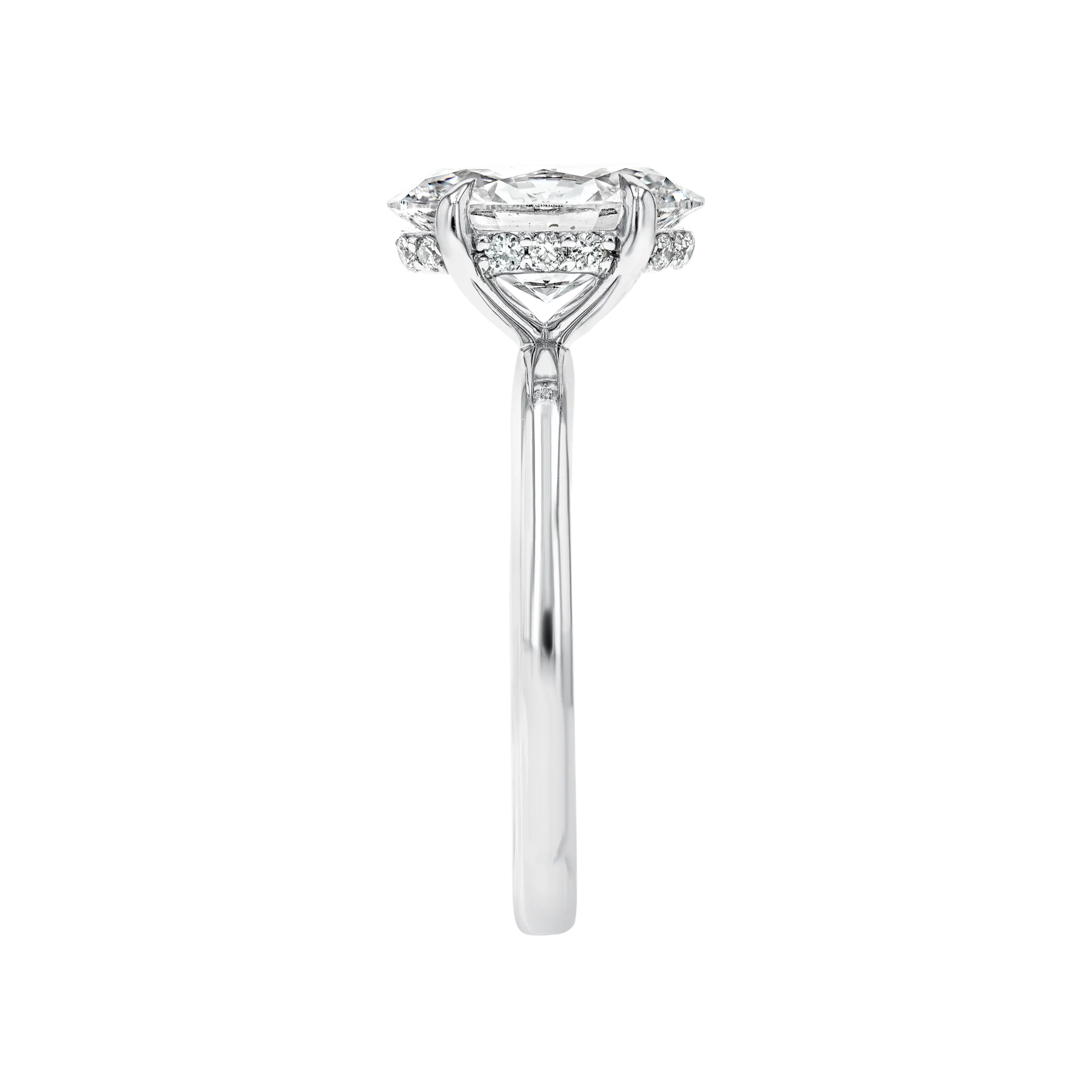 2 Carat Lab-grown Solitaire Engagement Ring - Oval Diamond