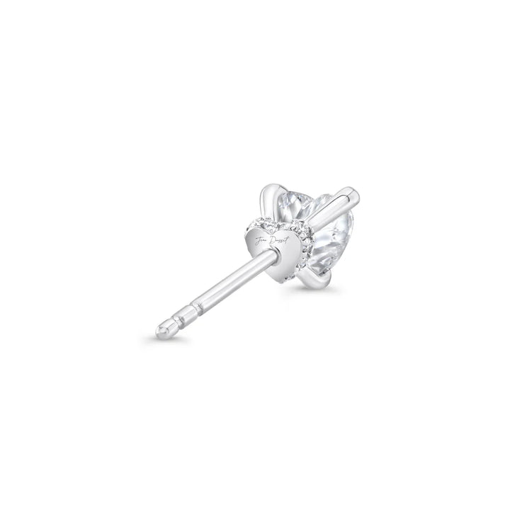 Heart Studs Lab Diamond