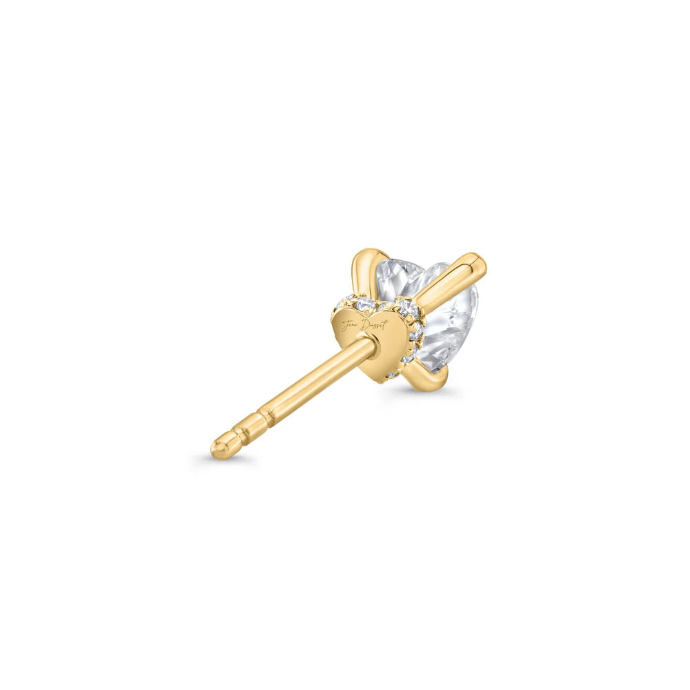 Heart Studs Lab Diamond