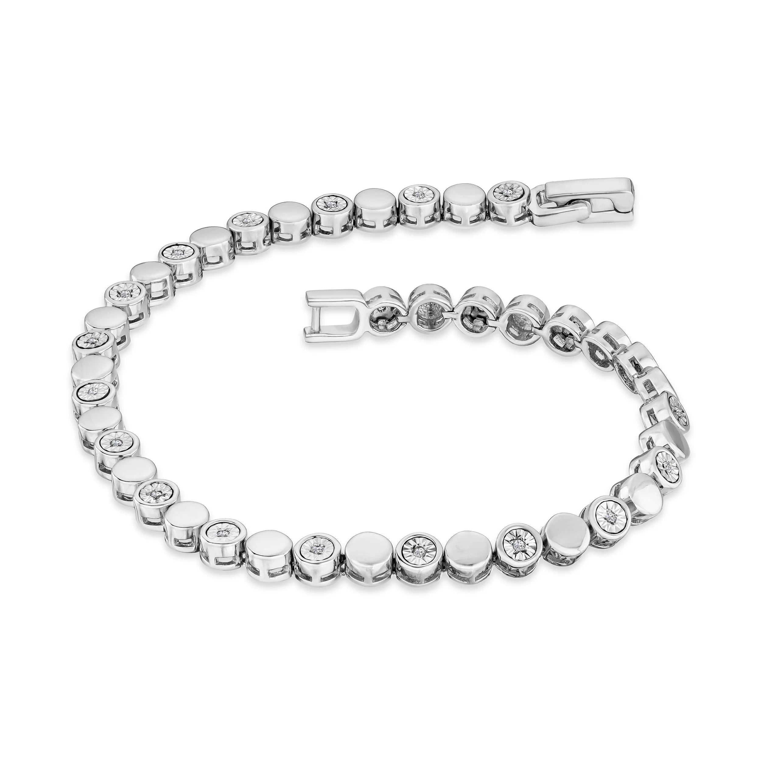 Lab Diamond Tennis Bracelet Round Cut