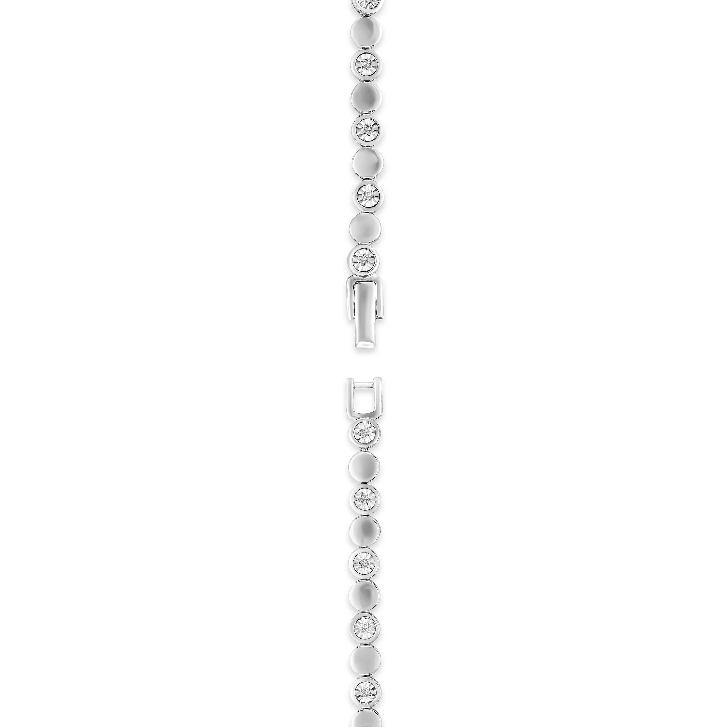 Lab Diamond Tennis Bracelet Round Cut