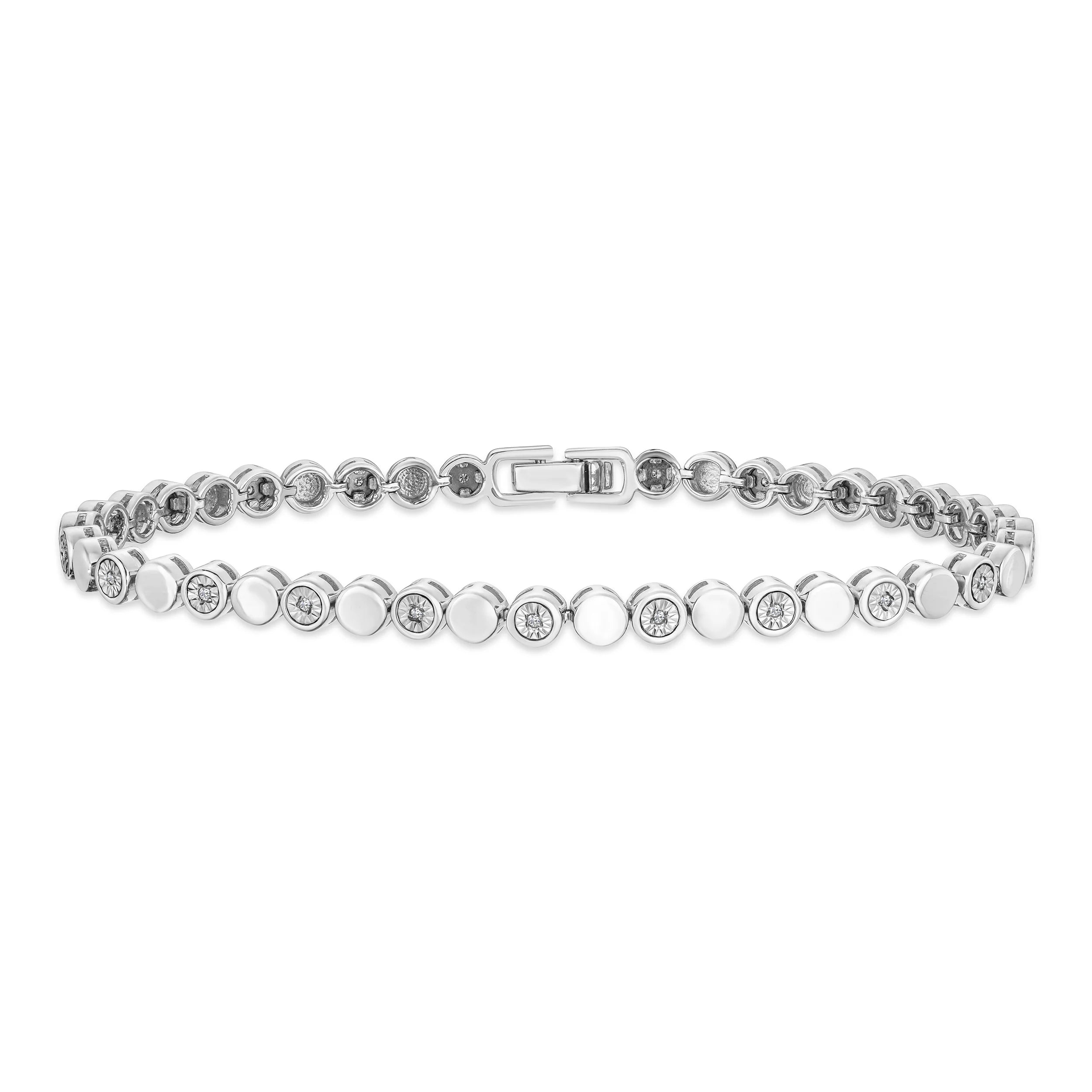 Lab Diamond Tennis Bracelet Round Cut
