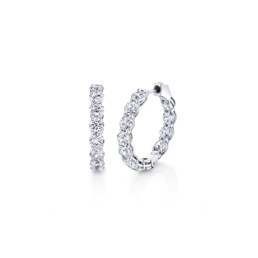 Olivia Lab Diamond Inside Out Hoops