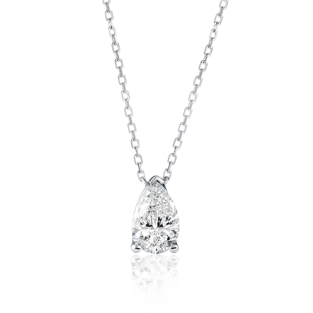 1ct Pear Diamond Pendant