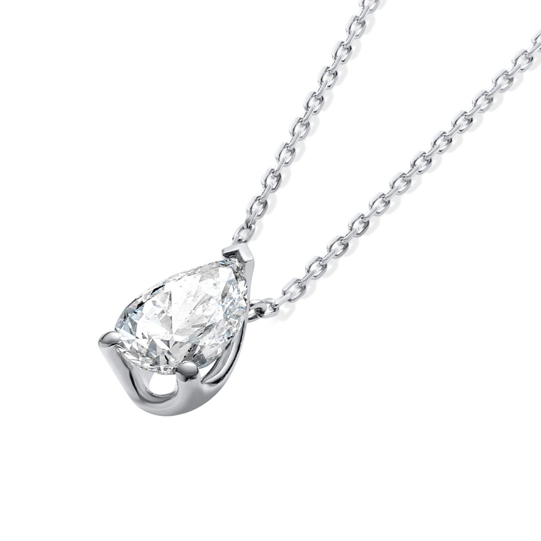 1ct Pear Diamond Pendant