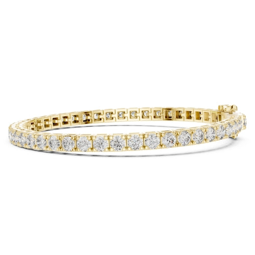 Sculpted Sparkle Designer Diamond Bracelet 18K W Gold (11.1ct)