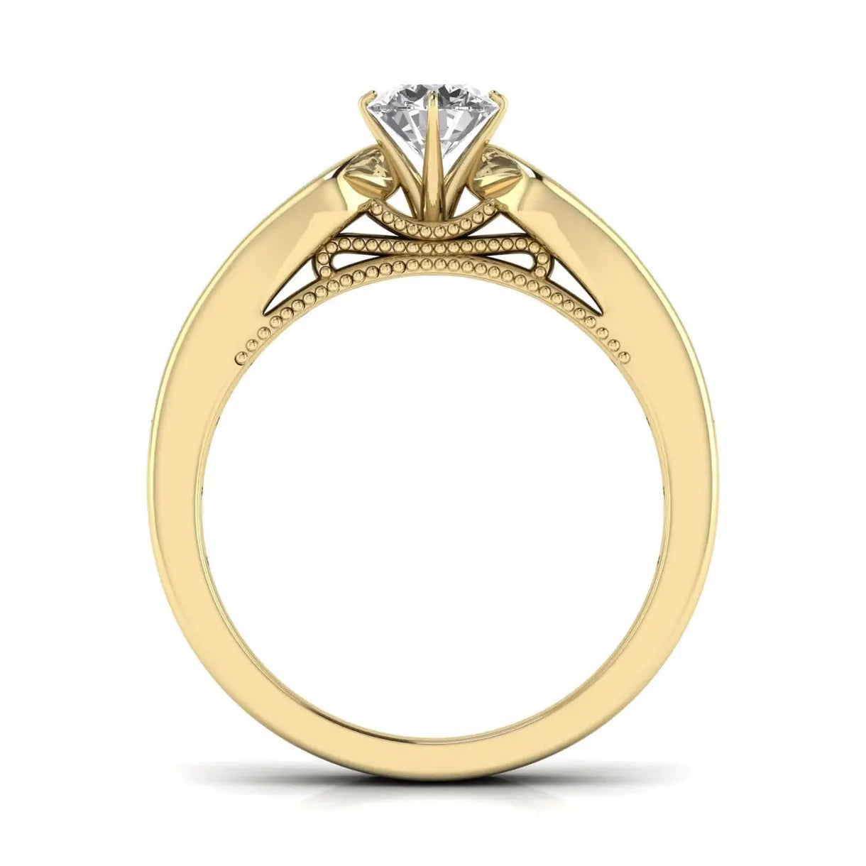 Timeless Bead-Set Diamond Ring