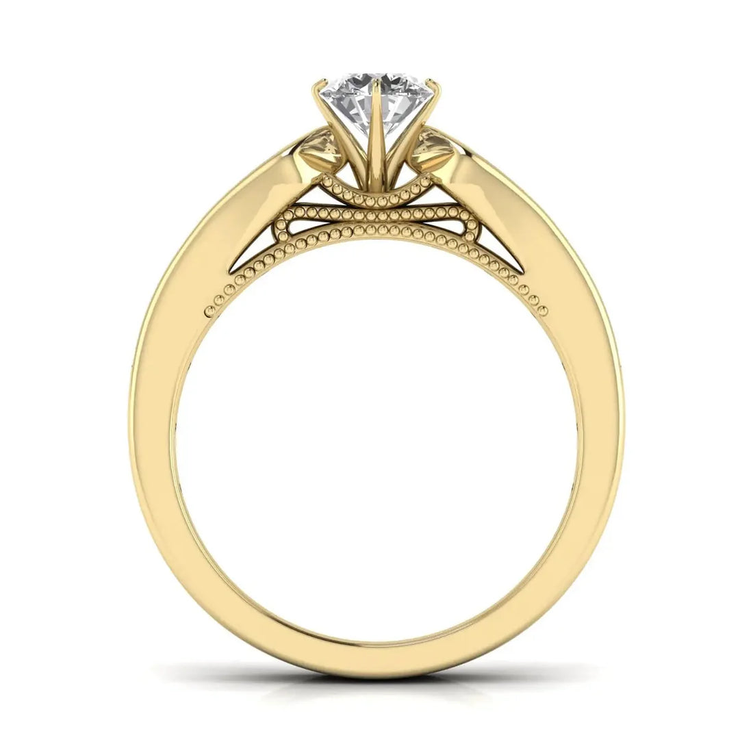 Timeless Bead-Set Diamond Ring