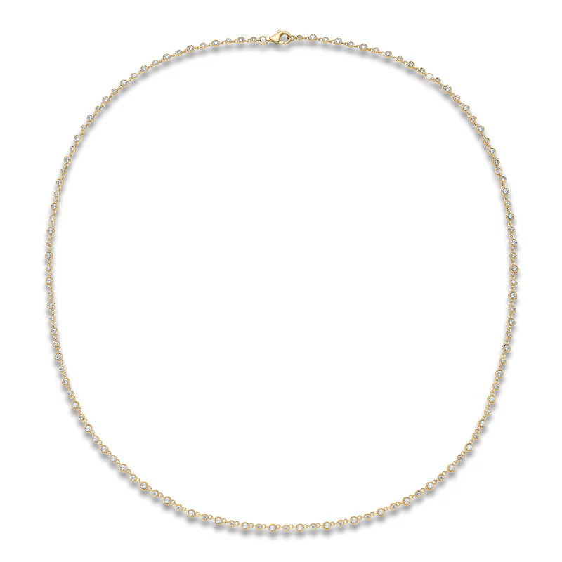 Diamond Bezel Tennis Necklace 3