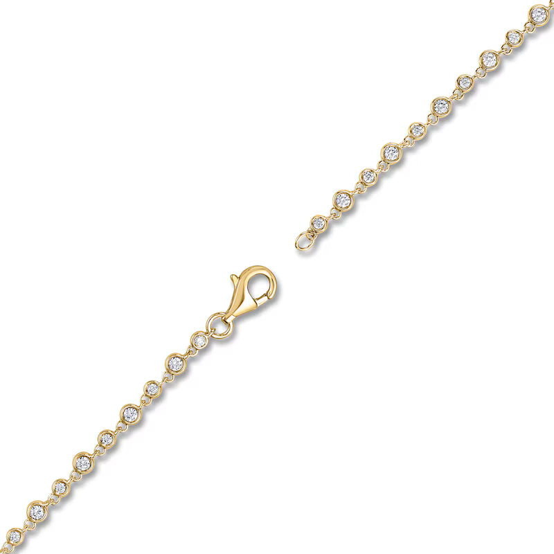 Diamond Bezel Tennis Necklace 3