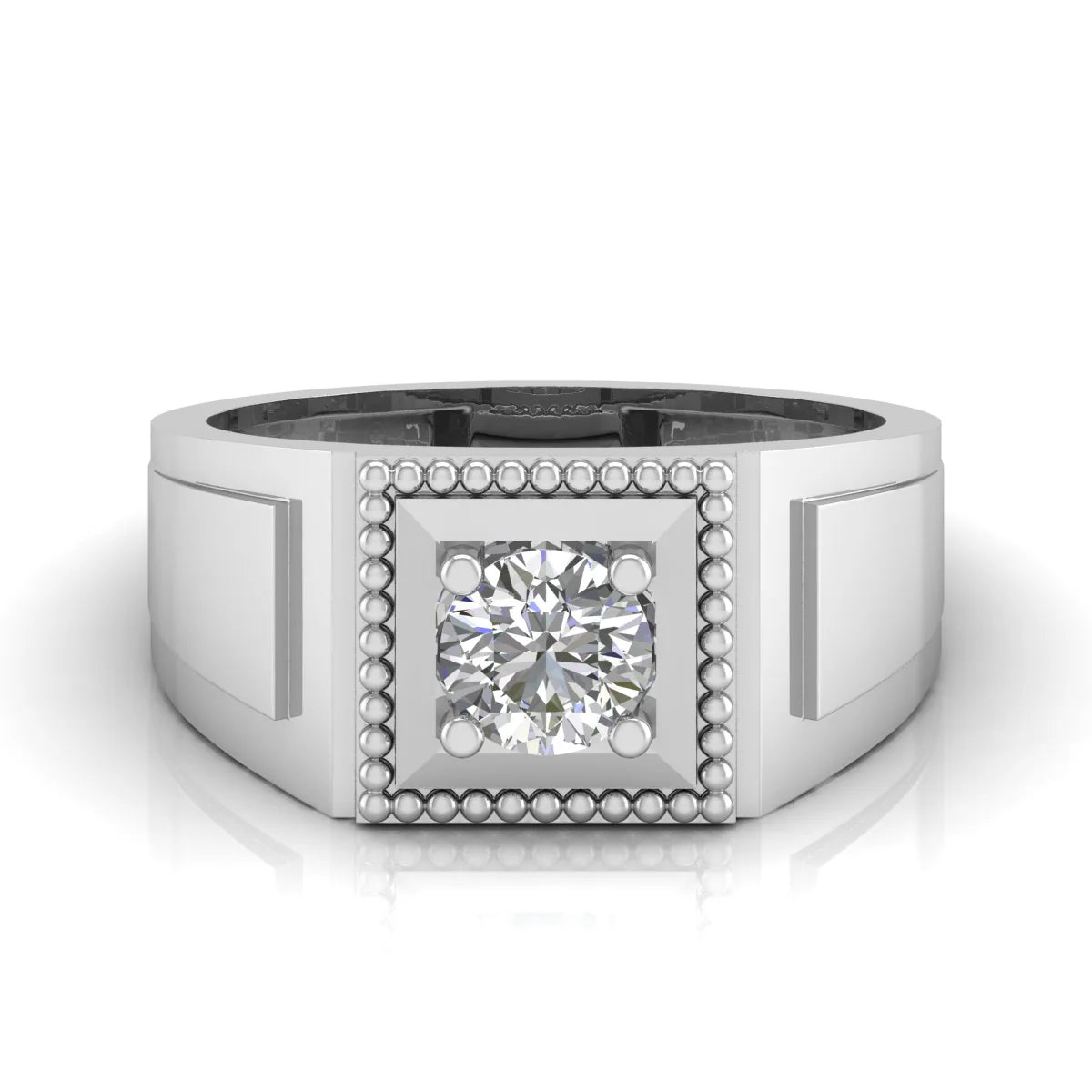 1 Carat Solitaire Everyday Charm Men's Ring