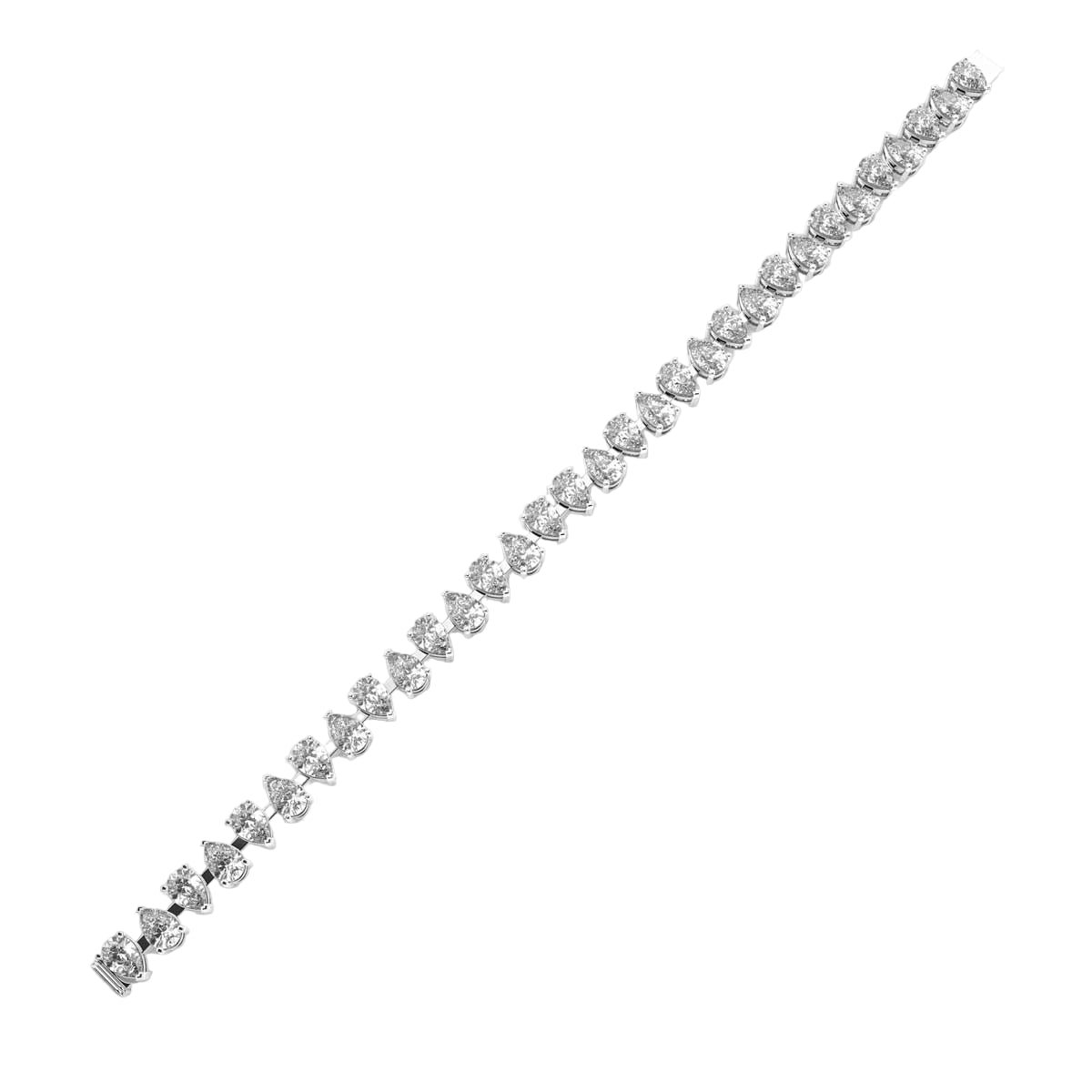 Pear Diamond Tennis Bracelet
