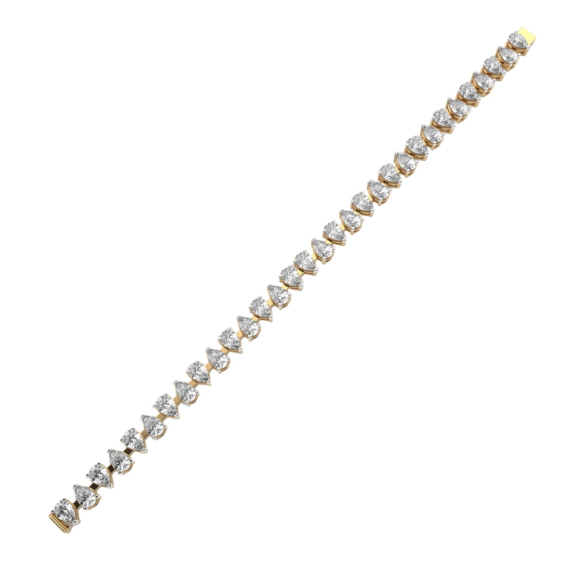 Pear Diamond Tennis Bracelet