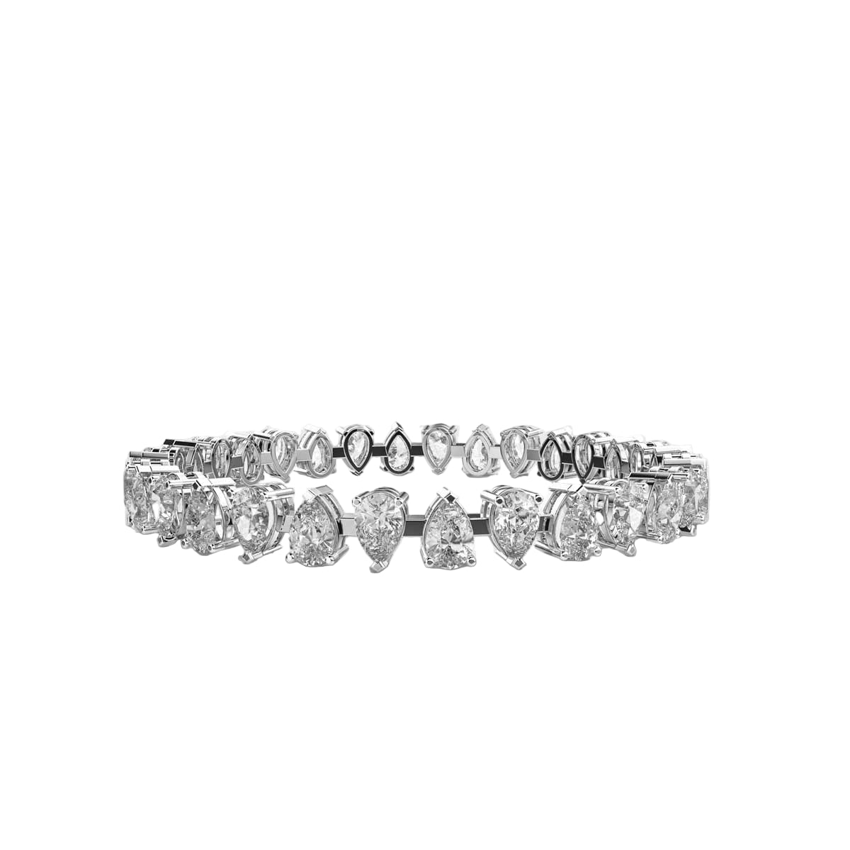 Pear Diamond Tennis Bracelet