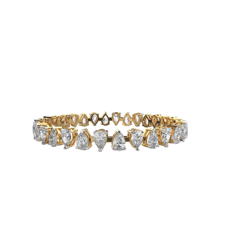 Pear Diamond Tennis Bracelet