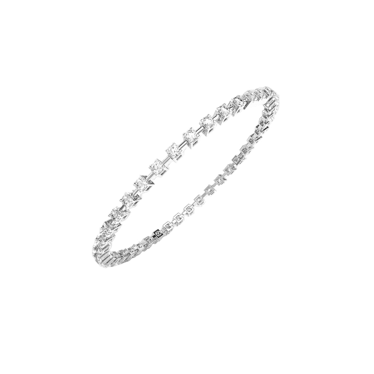 Dot and Dash Tennis Bracelet