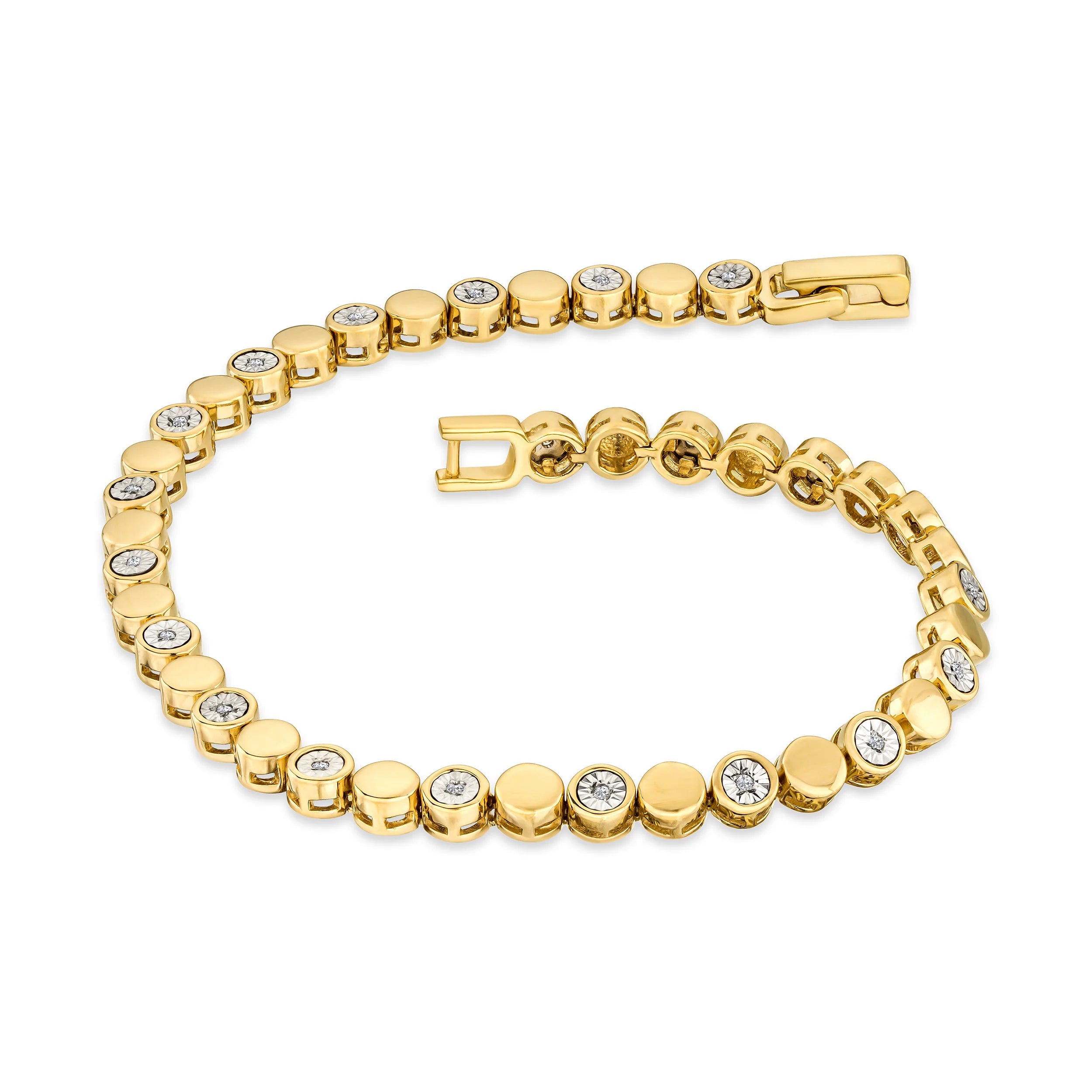 Lab Diamond Tennis Bracelet Round Cut