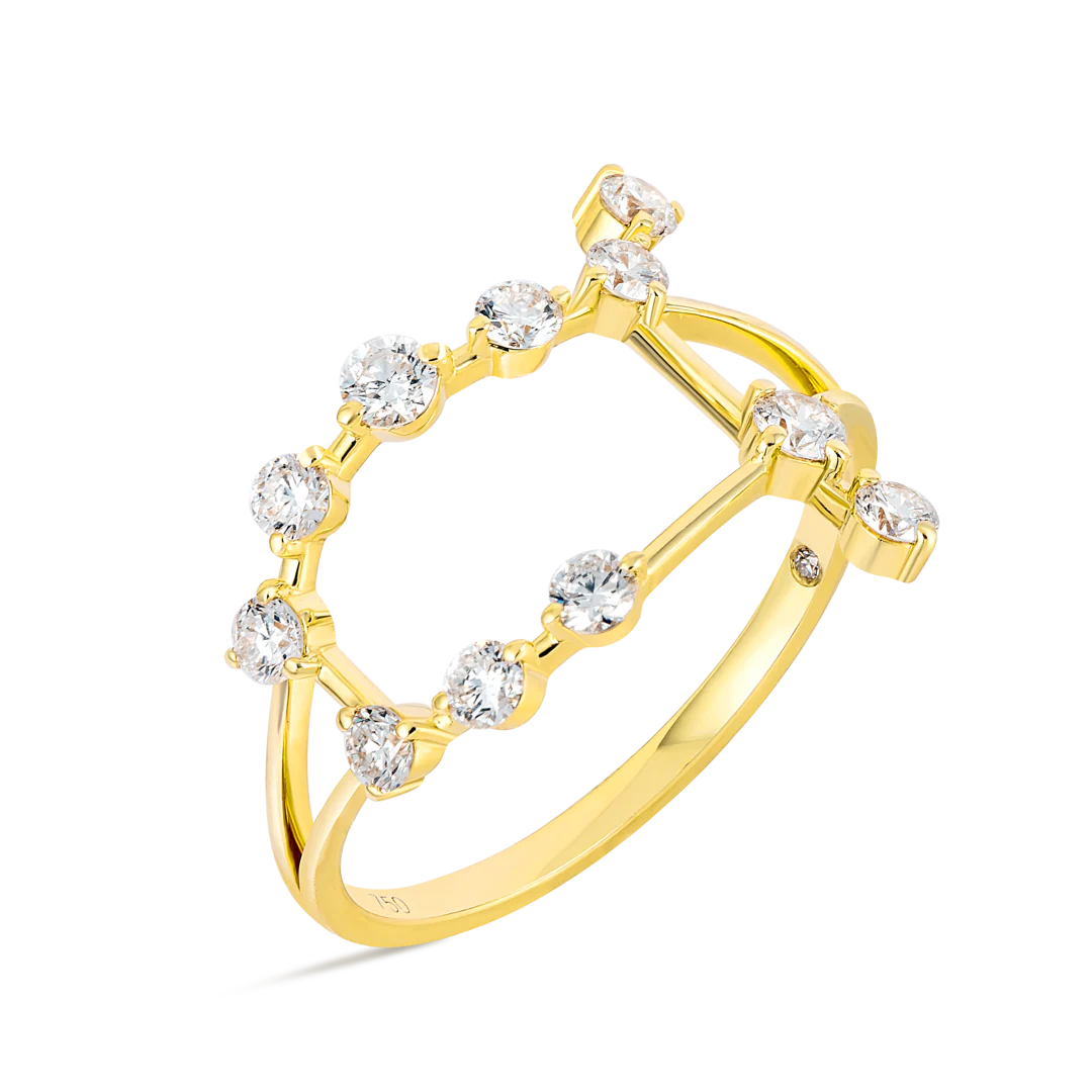Gemini Constellation Ring